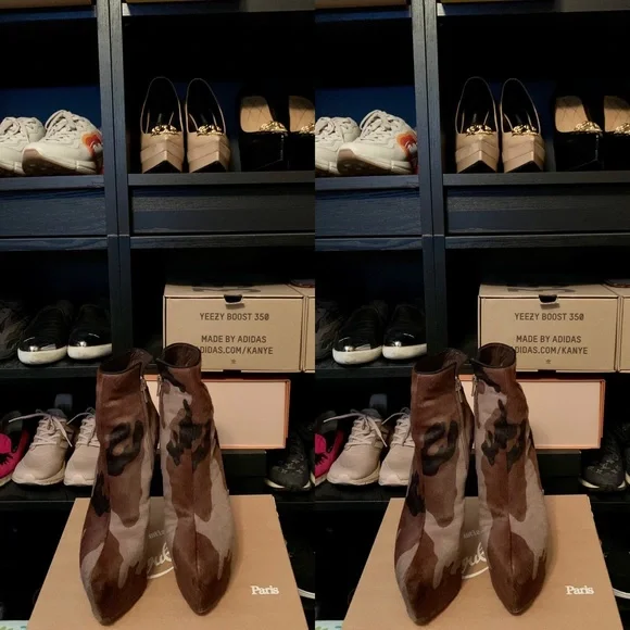 Christian Louboutin Ciara In Camouflage Booties - Picture 3 of 8